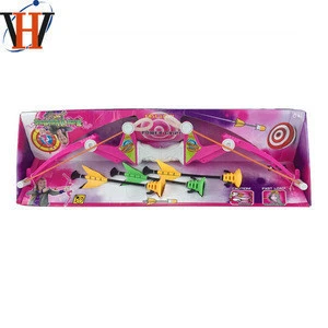 Plastic toy indoor shooting game bow and arrow archery toy