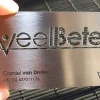 plastics products metal business card with custom company logo