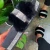 Import Plush Diamante Sandal Heels Women Flat Furry Slippers Fur and Rhinestone Slippers from China