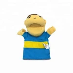 Plush stuffed cute boy hand puppets dolls for adult