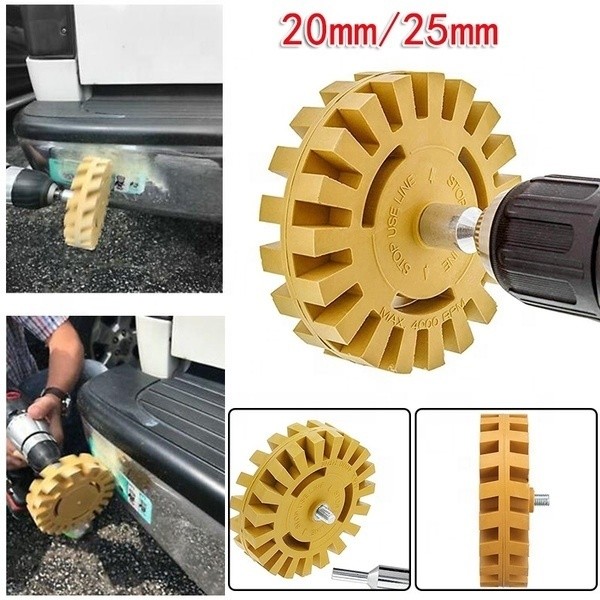 Pneumatic Degumming Discs Remover Paint Glue Rubber Grinder Wheel Eraser 4 Inch Pad Adapter Adhesive Remover