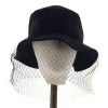 Popular custom fedora hat Outdoor Bucket Hat with mesh for lady