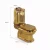 Import Popular high quality factory wc luxury ceramic sanitary ware golden toilet gold plated toilet from China