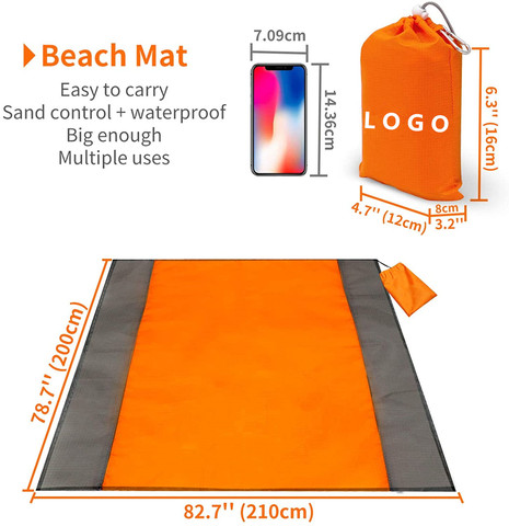 Buy Portable Oversized Lightweight Waterproof Foldable Beach Mat Sand ...