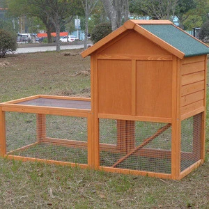 portable waterproof asphalt roof wooden pet bunny house rabbit hutch