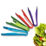 PP Plastic Kitchen Tongs Multi-functional Foof Clamp Environmental Food Clamp Three Piece(6-In,8-In,10-In)