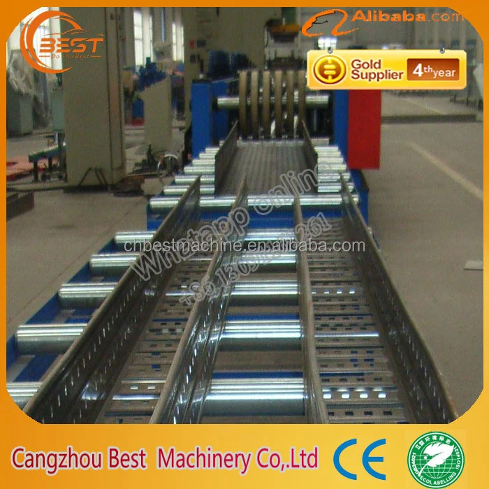 Pre punching change width Cable Tray Roll Forming Line