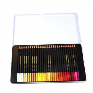 Premium Quality 72 Color Pencil With Tin Box Pencil Color Set For Watercolor Painting