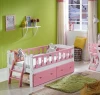 Princess single child beds pink and white kids beds for children furniture