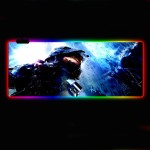 Professional Custom Usb Interface Non-slip Natural Rubber Thickening Gaming Mouse Pad Rgb Led Backlight