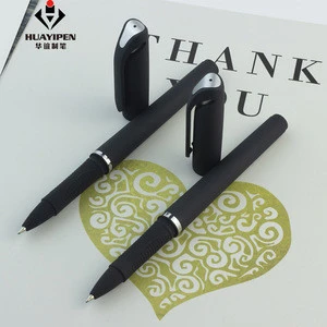 promotional products plastic soft rubber finished plug gel pen with cap and logo imprint as gift