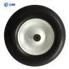 pu foam wheels 350-8 black metal rim heavy duty caster wheel