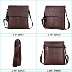 PU Leather Men Genuine Leather Crossbody Bag Messenger Bag Unisex