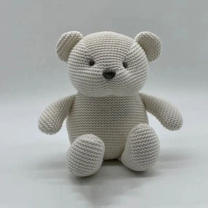 pure organic bear toy organic corn fiber stuffed animal teddy bear baby safty toy