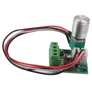 PWM Motor Governor Low voltage DC 1.8 V input 12 V 2 A output Motor speed controller self-healing fuse 2A and a power LED lamp