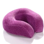 Qetesh Airplane Office Customized  Memory Foam Neck Travel Pillow