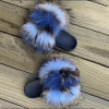 Quick Shipping Fur Slides 2021 Wholesale Price Real Fur Slippers For Women Flush Soft Outdoor Raccoon Fur Slides