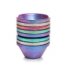 Rainbow color titanium tea cup  set coffee cup  set with 5 cups tea mug wedding gift
