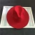 Import Red big brim top hat woolen hat Korean men and women autumn and winter jazz casual hat from China