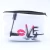 Import Red lip print and black letter print cosmetic bag cosmetic bag makeup pink polka dot portable printed  cute cosmetic bag from China