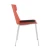 Import Red Modern Dining Room Side Chairs PP Cushion Seat Dining Chair with Metal Legs from China