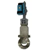 Reliable lightweight spare part knife gate valve body with pneumatic actuator
