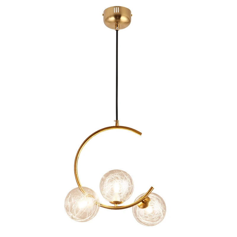 Restaurant chandelier light luxury modern simple bar art decoration household minimalist household lamps
