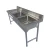 Import Restaurant Commercial Stainless Steel Sink Industrial Kitchen Triple Bowl Sink With Backsplash from China