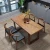 Import Restaurant simple all solid wood long table and chair office tea table combination modern hotel large board dining table from China