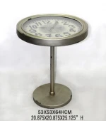Retro Metal Floor Standing Clock