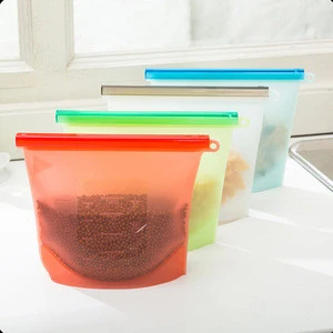 Reusable amazon hot sale silicone food storage bag