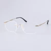 rimless glasses frames metal glasses stainless steel glasses wholesale men optical eyewear