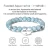 Import RINNTIN GMB03 Unisex Accessories 925 Sterling Silver 8mm Faceted Aquamarine Round Beads bracelet from China