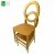 Import round back rose gold wedding plastic banquet chair dining chair from China