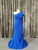 Import Royal Blue African Long Mermaid Bridesmaid Dresses One Shoulder Crepe Formal Wedding Guest Dress Vestidos from China