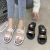 Import RTS Latest Style Women Slippers Comfortable  Flat Slides Sandals Fashion Women Slippers from China