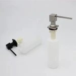 Rust Proof Kitchen Hotel Basin Mounted Brass Foam Pump Soap Dispenser With Liquid Pump