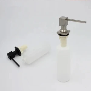 Rust Proof Kitchen Hotel Basin Mounted Brass Foam Pump Soap Dispenser With Liquid Pump