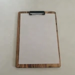 Rustic Finish Oak Wooden Menu Clipboard A4 Size Restaurant Holders