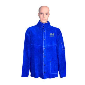Safety suit pure leather welding jacket from workplace safety suppliers in China