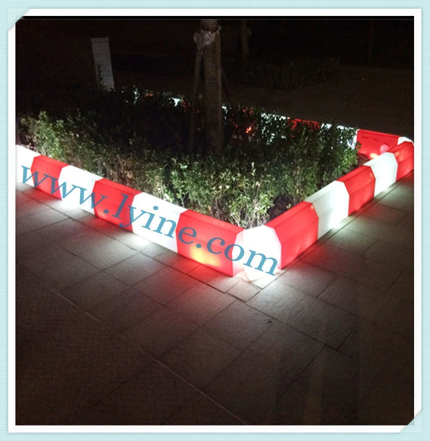Safety traffic barrier parking housing estate Garden subgrade landscaping lampluminous lighting LED Curbs mould