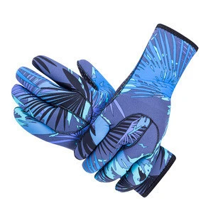 SBART new arrival 3mm neoprene sublimation print divng gloves adults swimming gloves