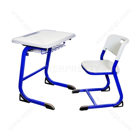 School Classroom Furniture Ergonomic Comfortable Student Single Metal Study Desk and Chair