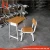 Import School Metal Wooden Cheap School Desk And Chair Set from China