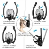 selling Upgraded Full Face Snorkel Mask, with best breathing design Anti-Fogging Scuba Diving Mask with Double Tube