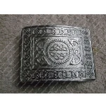 Serpent Antiqued Kilt Belt Buckle cast brass buckle with an antiqued silver finish replica