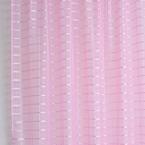Sheer Curtain Window Window High Quality Fancy Stripe Light Filtering Sheer Curtain