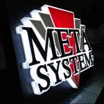 Sign Board Designs For Shops Led Light Letter Circle Logo Lightbox