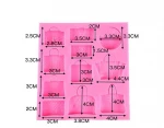 Silicone ladies handbag shape resin mold fondant cake chocolate decoration tools