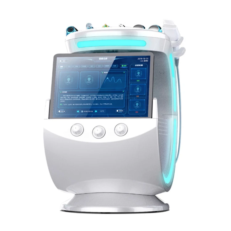 silk peel multifunction aqua hand held water crystal facial care micro hydro dermabrasion machine with magnify